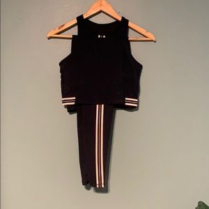 Glyder Black and White Leggings Set